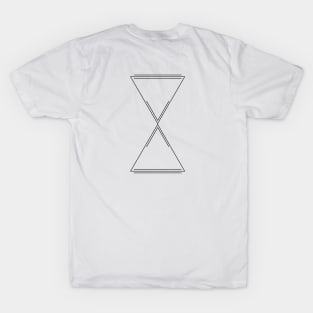 Geometric abstract sand clock T-Shirt